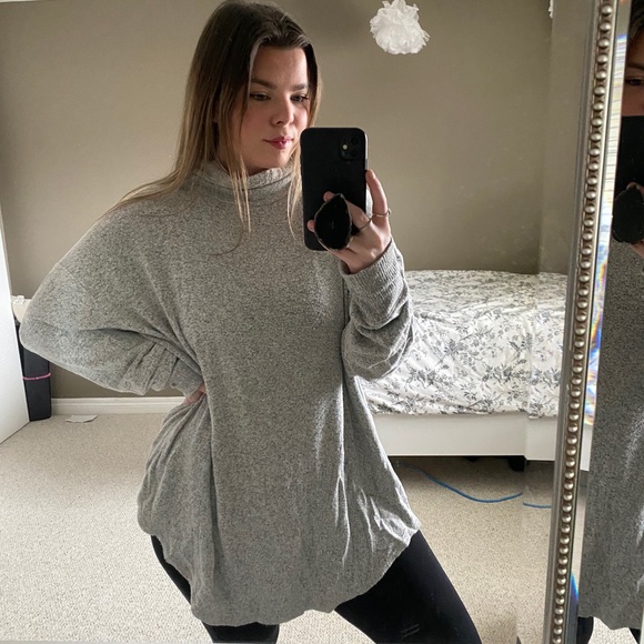 Aerie Oversized Mock-neck Sweater - Picture 1 of 4
